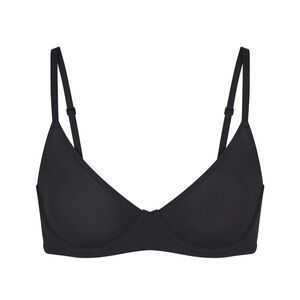 NWT Skims Fits Everybody Unlined Demi Bra 36D Onyx